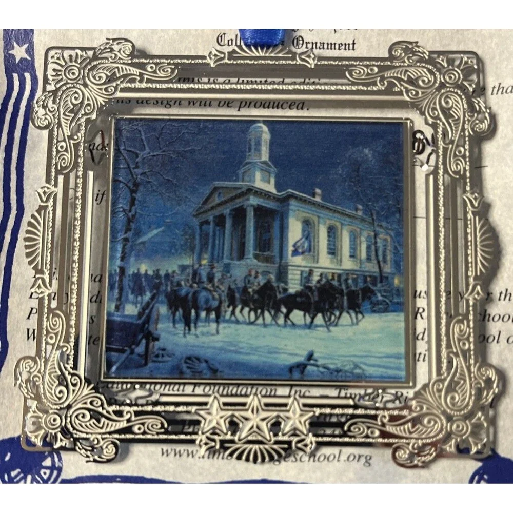 2020 Mort Kunstler Christmas Ornament Timber Ridge Civil War Bravest Of Brave